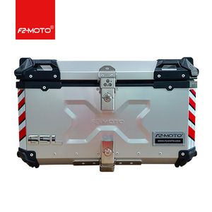 65L Argent F2-MOTO Coffre Arrière en Alliage d'Aluminium pour Moto - Product Image 1