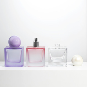 <span class=keywords><strong>Botella</strong></span> <span class=keywords><strong>de</strong></span> Perfume Recargable Vacía <span class=keywords><strong>de</strong></span> Lujo Personalizada <span class=keywords><strong>de</strong></span> 50 ml, Transparente, <span class=keywords><strong>Azul</strong></span>, Morado, Amarillo, Ámbar, Rosa, con Tapa <span class=keywords><strong>de</strong></span> Color - Product Image 2
