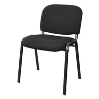 Chaise de conférence empilable sans accoudoirs EN16139, structure en fer, pour réunions, églises, réception de visiteurs, salles de formation