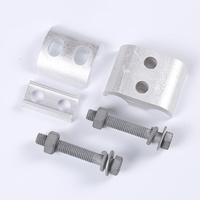 Connecteur de fixation de câble LANWANG JBL pour installations de lignes électriques aériennes, pince à rainures parallèles en aluminium