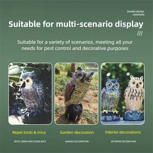 Répulsif <span class=keywords><strong>d</strong></span>'<span class=keywords><strong>Oiseaux</strong></span> Corbeaux au Design Réaliste en PE avec Plusieurs Options de Montage pour Terrasse Extérieure et Café – En Stock - Product Image 4