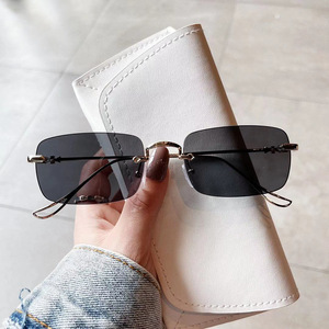 Lunettes de soleil carrées à monture métallique F2 9320, anti-UV, bloquant la lumière bleue, unisexes, légères, pour hommes et femmes - Product Image 1