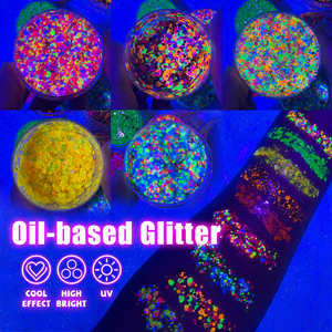 Gel UV Personalizzato 10g con Glitter e Paillettes, Effetto Neon Riflettente, Gel Flash Disco per Trucco Viso e Corpo - Product Image 2