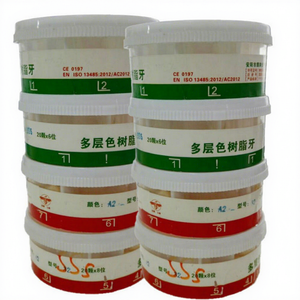 Vente <span class=keywords><strong>en</strong></span> gros de dents <span class=keywords><strong>en</strong></span> résine acrylique synthétique inférieures antérieures à deux couches multi-teintes - Product Image 1