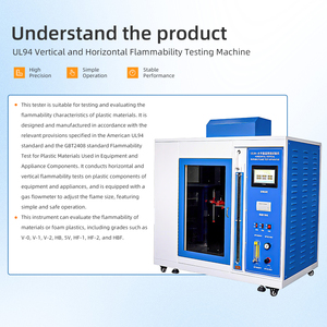 La chambre d'essai de combustion verticale et horizontale UL94 est utilisée pour tester les caractéristiques de combustion des matériaux plastiques. - Product Image 2