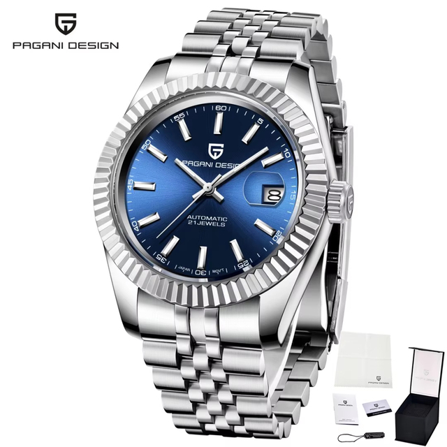 Pagani Design PD-1645 1645 Luxury Stainless Steel Strap Wristwatch Fashion Japan Miyota 8215 Automatic Mechanical Watch for Men