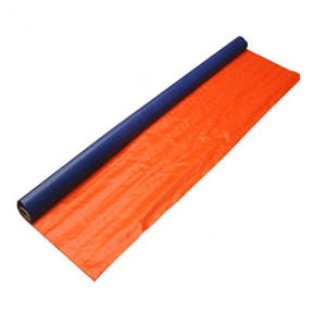 Bâche en PE industrielle imperméable, robuste, prête à l'emploi, en tissu 170g, bleu et <span class=keywords><strong>orange</strong></span>, pour couverture de balcon - Product Image 1