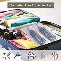 Sac Protecteur de Bouteille de Vin Gonflable Réutilisable et Écologique, Antichoc, Étanche, Recyclable, Colonne d'Air, Rembourrage