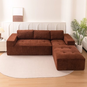 Juego de Sofás de Espuma sin Hueso Comprimida al Vacío, Moderno y de Lujo, con Asiento Profundo, para Sala de Estar, Dormitorio o Apartamento, Hecho en China - Product Image 1
