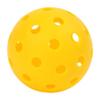 Vente en gros de balles de pickleball en PE moulé par injection, ultra-résistantes, rotomoulées, 40 trous, 74 mm, 26 g, 12*20 PIÈCES, perforées, creuses, toutes saisons