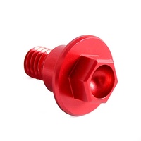 NIceCNC Red Fork Guard Bolt Set untuk Honda CRF450RX 2017-2020 CRF450X 2005-2019 CRM250AR 1997-1998 CRF450R 2002-2020