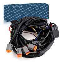 Harnais de câblage LED robuste personnalisable en usine, 720W max, connecteur DT6 X4 avec interrupteur pour feux de conduite tout-terrain