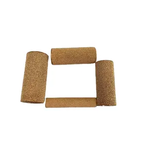 High quality brass sintered porous filter element copper sintered bronze filter tube copper breathable sintered air filter tube