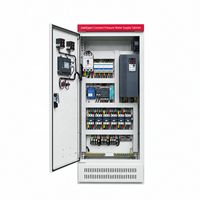 Panneau de commande électrique industriel personnalisé avec PLC, VFD et HMI pour l'automatisation de la pompe de surpression à pression constante