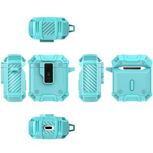 Étui antichoc pour écouteurs PC TPU pour <span class=keywords><strong>Airpods</strong></span> 1 2 avec porte-clés - Product Image 2