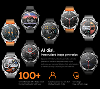 Smartwatch AMOLED alla Moda, Impermeabile 3ATM, Chiamate BT, Monitoraggio Salute, Tracciamento del Sonno, Risposta alle Chiamate, Sport all'Aperto, Ricarica Wireless