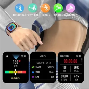 Groot Scherm 1.75 Inch Serie Horloge Meerdere Sport Smartwatch Polsbandje Reloj Inteligente Android Bt Oproep Smart Horloge