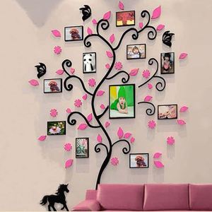 Acrylic 3D Family Photo <b>Frame</b> Tree Wall Stickers Removable DIY Art Wall <b>Poster</b> Decals <b>Poster</b> for Living Room Bedroom Home Decor - Product Image 3