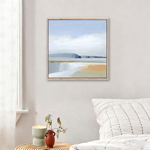 Stampa su Tela Incorniciata con Paesaggio Astratto Moderno, Arte Murale in Tonalità Calde per Decorazione di Ville e Strutture Ricettive - Product Image 5