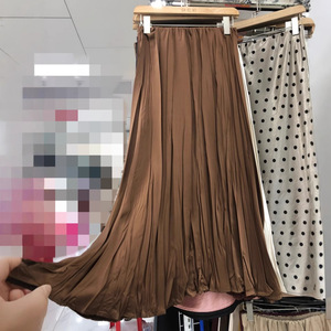 Falda transpirable <span class=keywords><strong>de</strong></span> línea A <span class=keywords><strong>de</strong></span> Hada <span class=keywords><strong>de</strong></span> lujo para <span class=keywords><strong>mujer</strong></span> <span class=keywords><strong>de</strong></span> moda elegante teñida Lisa larga plisada <span class=keywords><strong>de</strong></span> industria pesada <span class=keywords><strong>de</strong></span> gama alta - Product Image 3