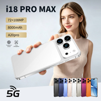 Nouveau modèle 2026 – Smartphone débloqué 18 Pro Max 4G 5G avec écran OLED 120Hz, appareil photo 108MP, 16 Go + 1 To, double SIM, Octa Core, Android 15