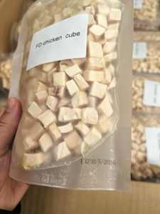 Pechuga de pollo y salmón liofilizados orgánicos, alimentos nutritivos y seguros, carne de corral para gatos y perros con sabor a fruta - Product Image 4