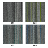 Dalles de moquette carrées noires en polypropylène antidérapantes à poils ras, de qualité supérieure, durables, pour bureaux et espaces commerciaux – Vente en gros usine