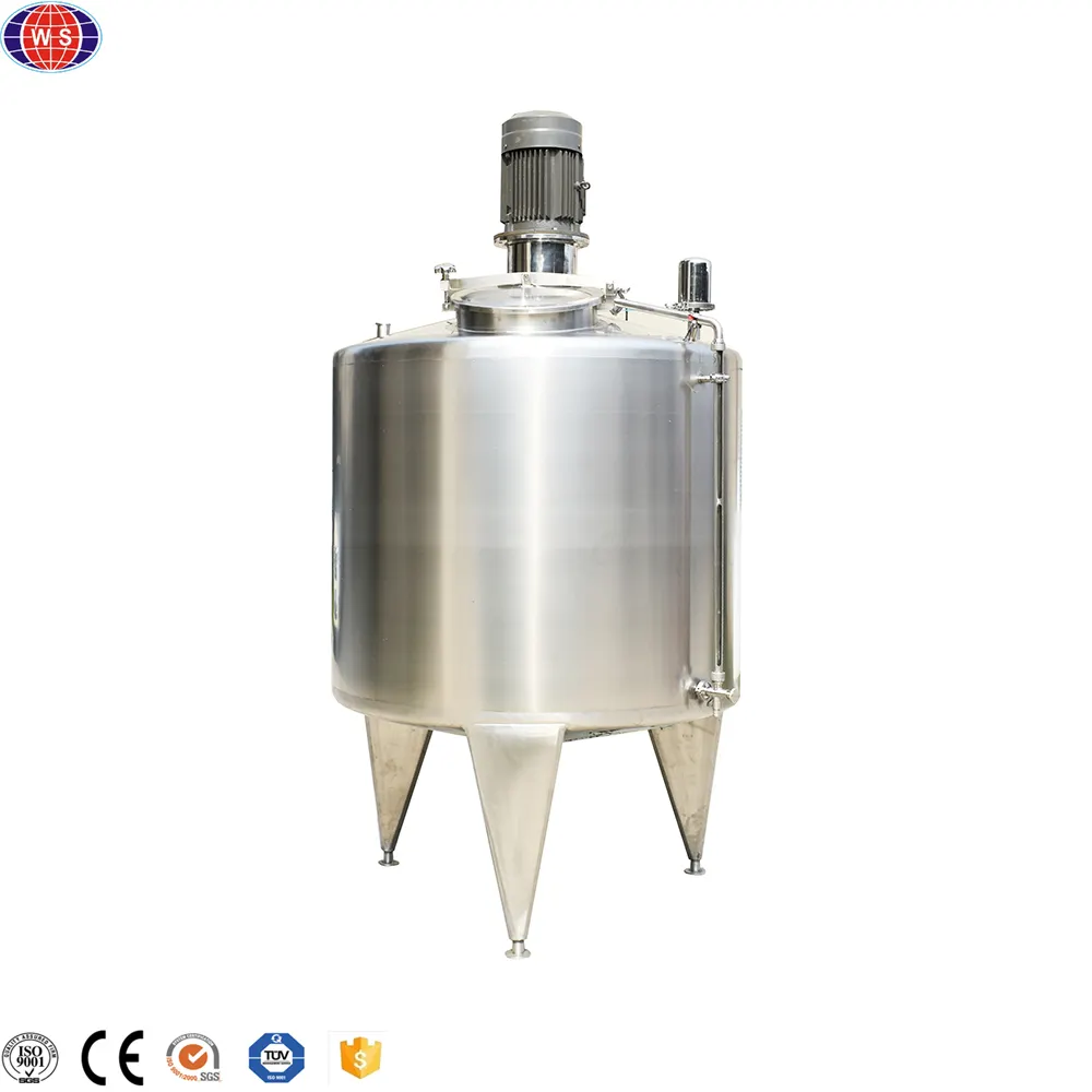 Shanghai пищевой резервуар из нержавеющей стали для смешивания сока и напитков/нагревательный и охлаждающий резервуар для смешивания с мешалкой