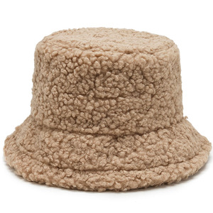 <span class=keywords><strong>Cappello</strong></span> a secchiello caldo in pelliccia di agnello caldo da <span class=keywords><strong>donna</strong></span> in Denim ricamato 3D <span class=keywords><strong>cappello</strong></span> da pesca in velluto orsacchiotto da pesca con stile all'aperto per le donne - Product Image 1