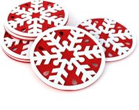 Tapis et tampons en feutre minimalistes Conception d'ambiance festive de Noël pour les sous-verres et les sets de table