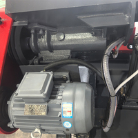 Scie à ruban métallique semi-automatique à coupe oblique à 45 degrés, avec étau hydraulique manuel, capacité 280 mm, moteur 2,2 kW