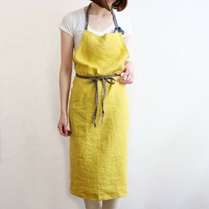 <span class=keywords><strong>Delantal</strong></span> sin Mangas de Lino y Algodón para Mujer, con Cinturón, Anti-Grasa, para Restaurantes de Alta Cocina, Salones de Belleza y Manicura - Product Image 4
