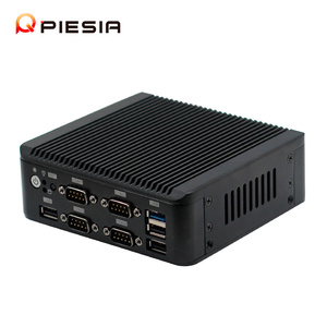 Piesia Celeron J1900 J1800 j4125 không quạt Thin Client Mini PC 2 Ethernet 4com Win10 Linux Máy tính để bàn máy tính mini máy chủ Nano Mini PC - Product Image 2
