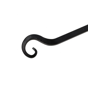 Fioriera da Parete <span class=keywords><strong>in</strong></span> <span class=keywords><strong>Ferro</strong></span> <span class=keywords><strong>Battuto</strong></span> da 15 Pollici per Esterni, Supporto per Piante Sospese, Gancio per Applique, Appendiabiti Dritto per Mangiatoia per Uccelli, Design Moderno - Product Image 3