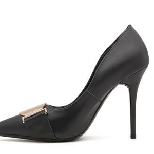 Zapatos de Vestir Formales de Novia de Cuero de Alta Calidad, Talla Grande, con Hebilla, Punta Puntiaguda, Tacones Finos de 7 cm, Impermeables - Product Image 3