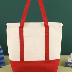 Sacs de shopping en toile personnalisés avec logo, grande capacité, lavables, durables, sacs fourre-tout en coton - Product Image 1