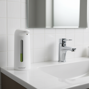 Dispensador automático de jabón Liqui Krown de 16.9 onzas, blanco, sin contacto, con sensor infrarrojo, recargable, para cocina y baño - Product Image 2