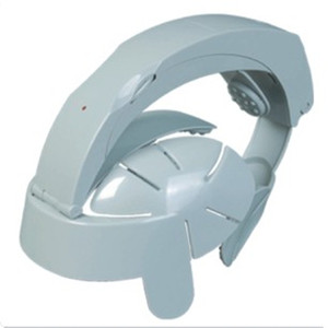 Professionale 4D vibrazione testa elettrica massaggiatore funzione di calore Grey ABS materiale rilassamento del cuoio capelluto casco include scatola regalo - Product Image 6