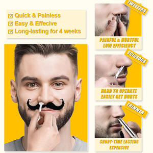 ชุดแวกซ์กำจัดขนจมูกแบบถ้วยกระดาษทำจากกระดาษไขไม่ก่อให้เกิดอาการแพ้ - Product Image 3