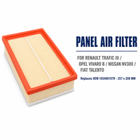 Filtre à air du moteur 65460107R 95516926 4422252 93451662 165461783R pour Renault Trafic III Opel Vivaro B Nissan NV300 Fiat Talento