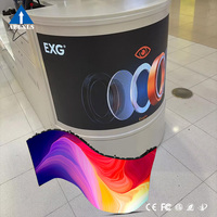Écran LED flexible à panneaux souples de haute qualité pour intérieur, P2.5 P3, affichage couleur pleine, colonne cylindrique, écran LED à haute luminosité