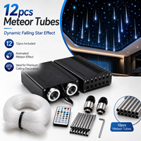 Kit d'éclairage de plafond à fibres optiques 25W RGBW à émission latérale en PMMA pour la décoration de bars KTV et d'hôtels