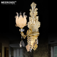 MEEROSEE Moderne Long Lustre En Cristal Lampe Meilleures ventes Hôtel Projet Pendentif Lumière Lustres pour Escalier MD85419-L15