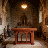 Lutrin d'autel en bois sur mesure pour églises catholiques – Mobilier pour centres communautaires religieux