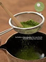 Ensemble d'accessoires pour bols Chawan Matcha vert foncé en céramique OEM Meilleur logo de kit de démarrage Matcha avec boîtes à Matcha personnalisées