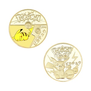 Moneda Conmemorativa de <span class=keywords><strong>Pikachu</strong></span>, Moneda de Colección de Pokémon, Monedas de Desafío de Anime, Monedas de Metal Fundido a Presión, Monedas de Oro de Pokémon - Product Image 3