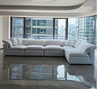 Luxuriöses Modernes Minimalistisches Outdoor-Sofa-Set Flexibles Modulares Design Gepolsterte Couch für Wohnzimmer Schlafzimmer Esszimmer