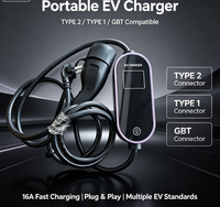 Chargeur EV portable Mennekes TYPE1 3,5 kW, étanche IP64, certifié CE RoHS, Plug and Play, sans WiFi, BYD SONG YUAN