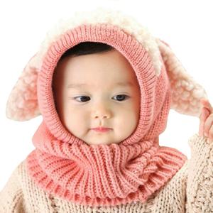 <span class=keywords><strong>Passamontagna</strong></span> per Bambini con Motivi Divertenti, Lavorato a Maglia Spessa, con Orecchie in Pelliccia Sherpa - Product Image 1