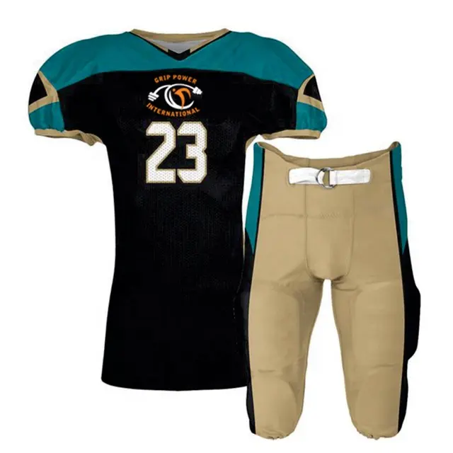 Groothandel & Goedkope Jeugd Pakken Twill American Football Jersey/Aangepaste American Football Uniformen Voor Volwassenen